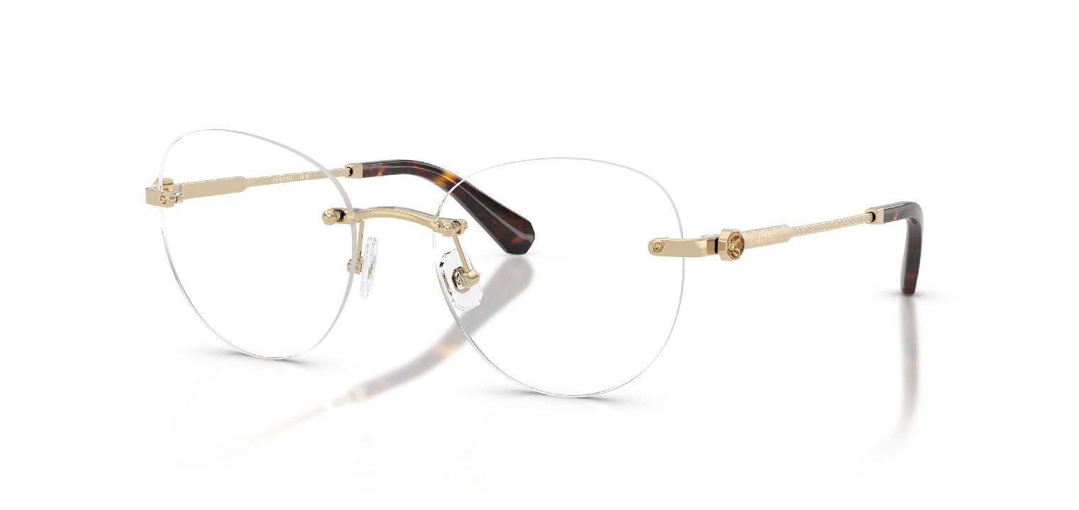 Lunettes de vue Swarovski Ronde 0SK1021 Doré pour Femme