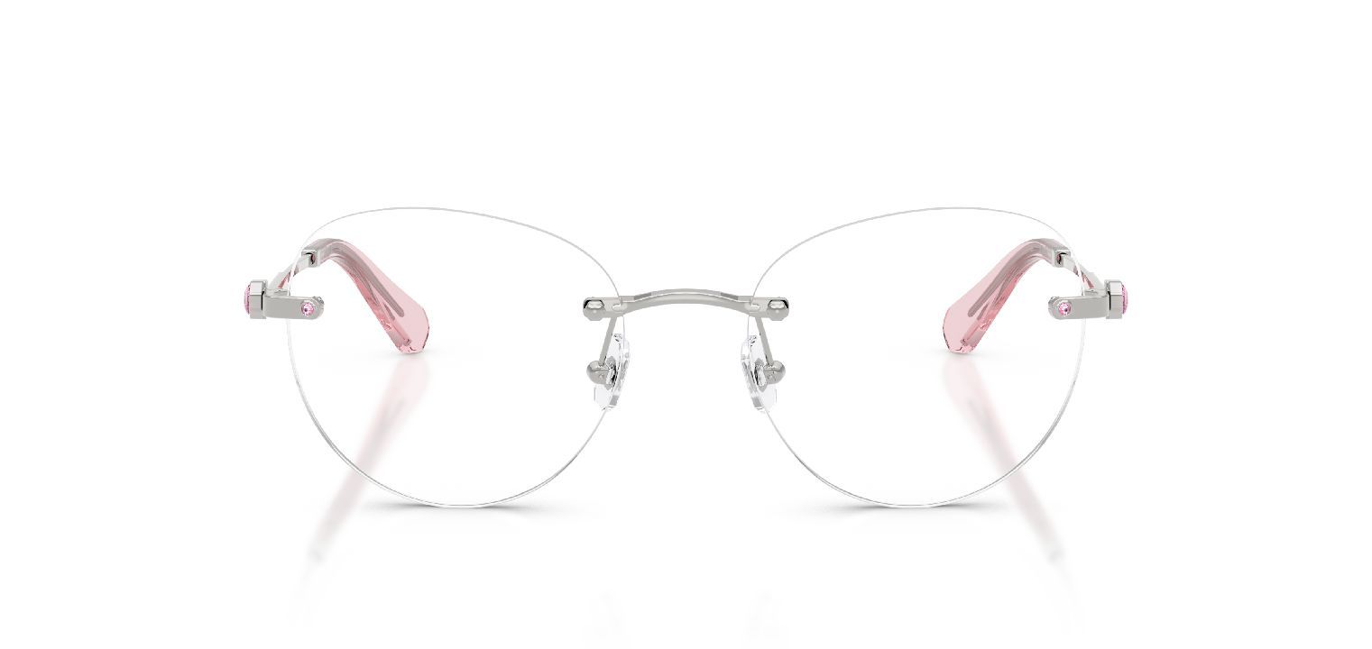 Swarovski Rund Brillen 0SK1021 Sillber für Damen