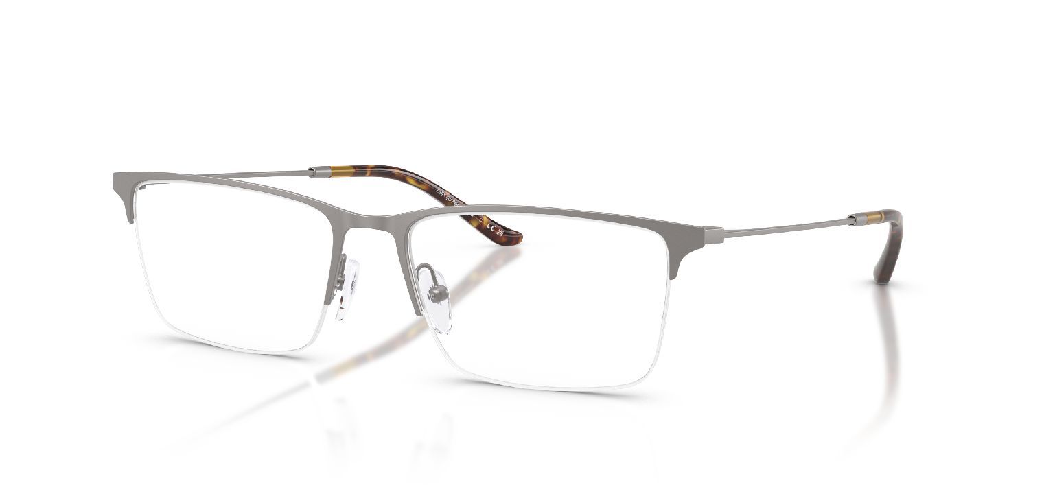 Emporio Armani Rechteckig Brillen 0EA1171 Grau für Herren