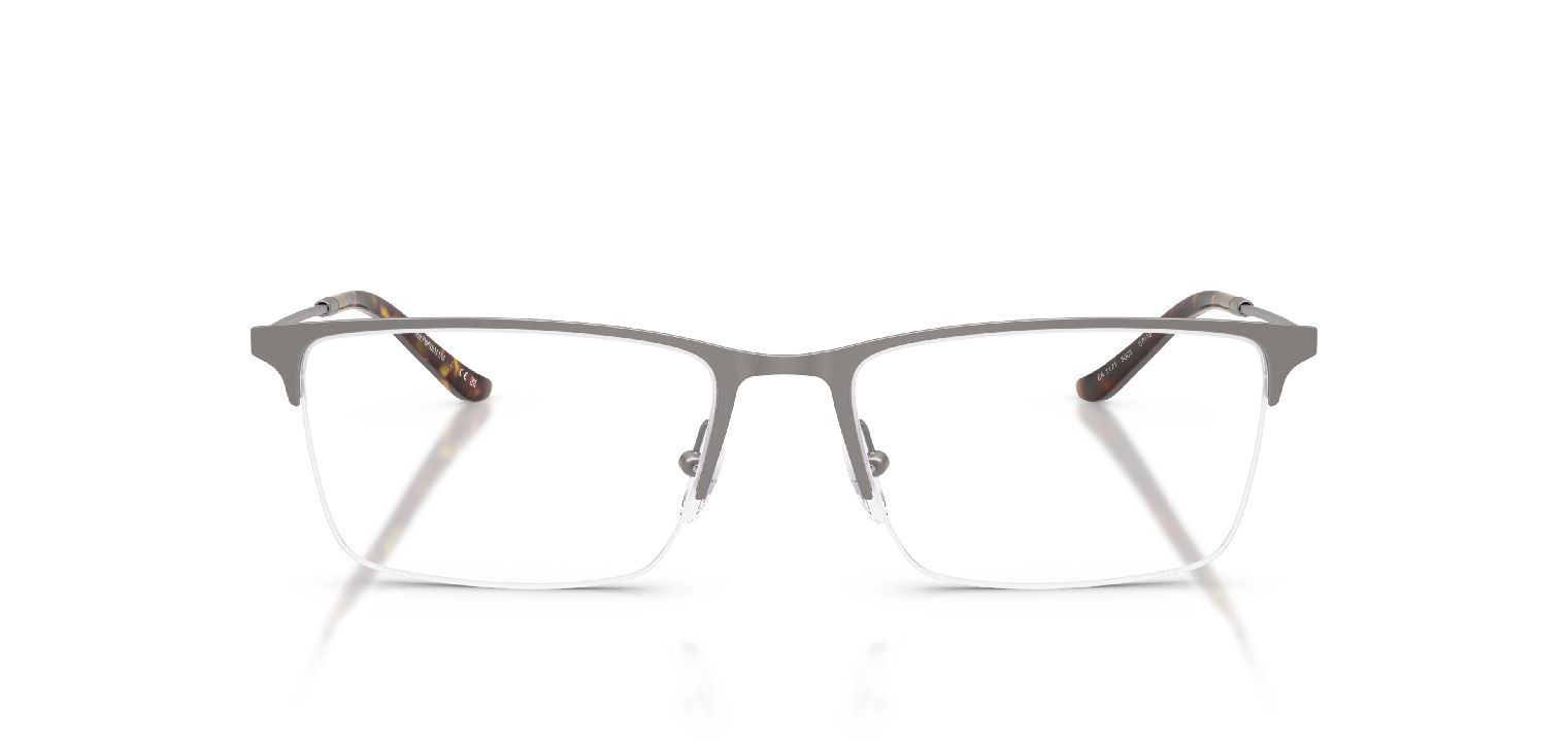 Emporio Armani Rechteckig Brillen 0EA1171 Grau für Herren