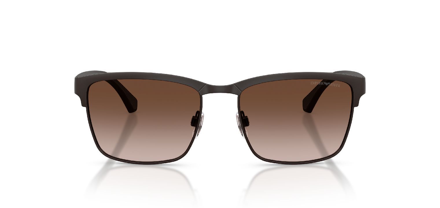 Emporio Armani Rechteckig Sonnenbrillen 0EA2087 Braun für Herren