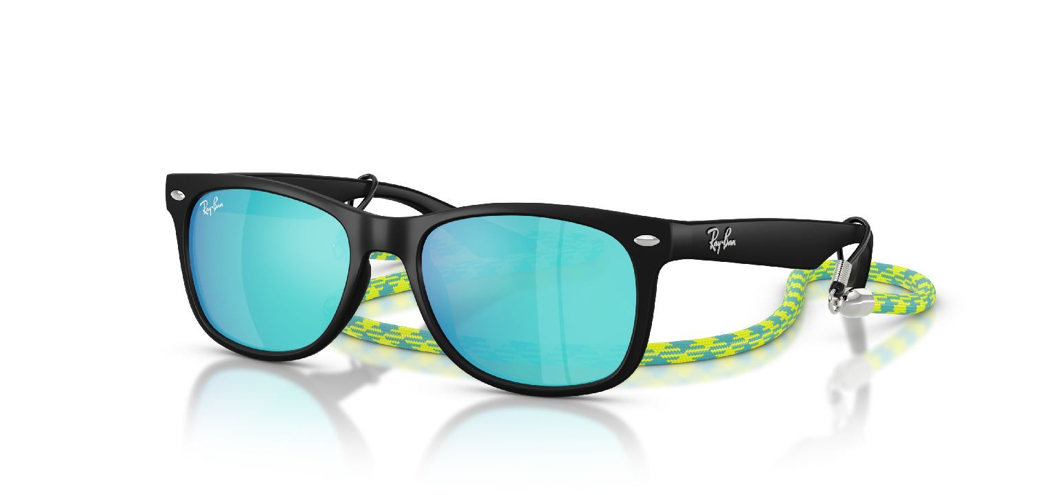 Lunettes de soleil Ray-Ban Carré 0RJ9052S Noir pour Enfant