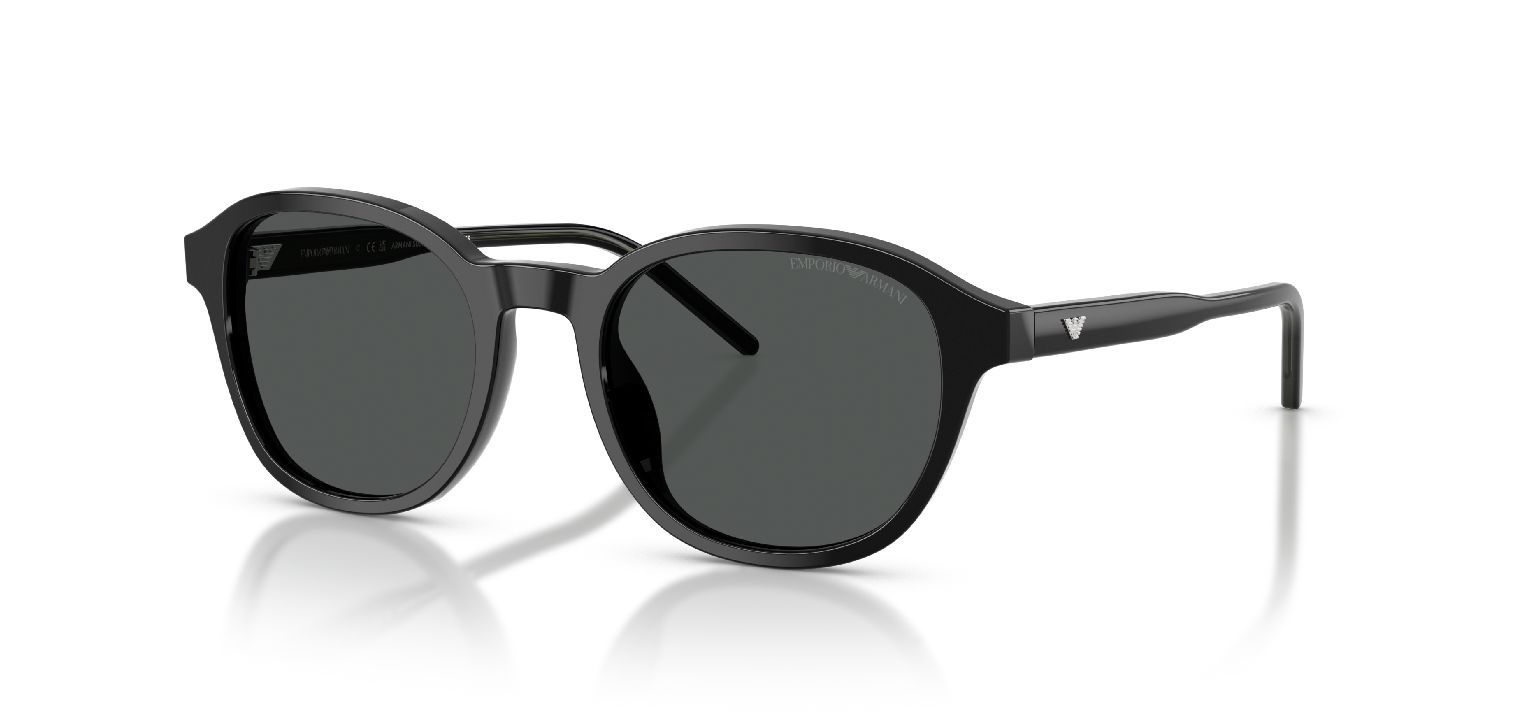 Emporio Armani Rund Sonnenbrillen 0EA4247U Schwarz für Herren