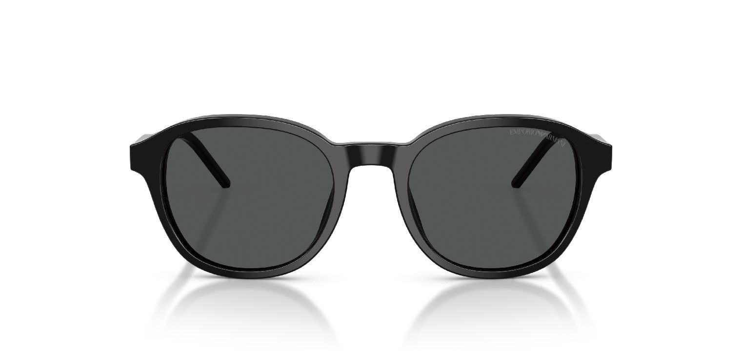 Emporio Armani Rund Sonnenbrillen 0EA4247U Schwarz für Herren