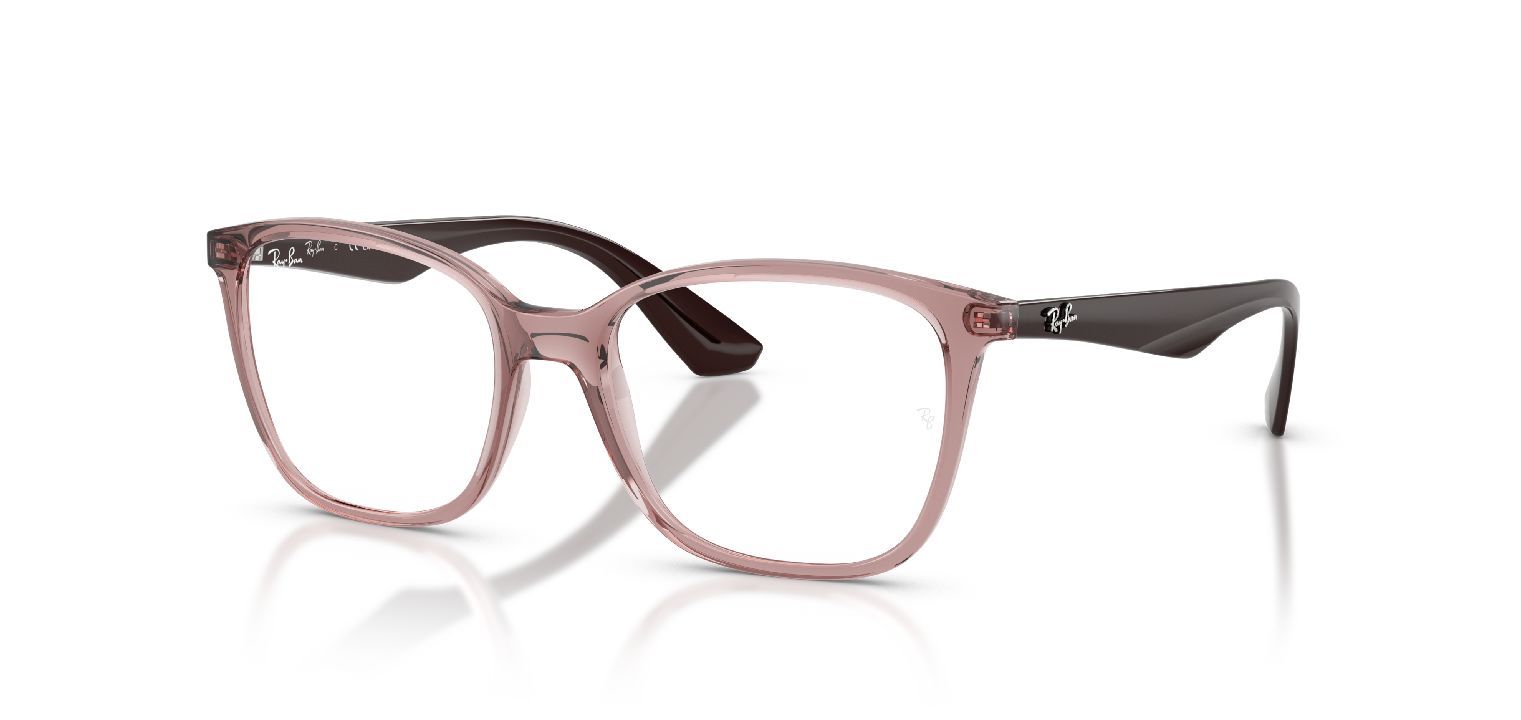 Ray-Ban Rechteckig Brillen 0RX7066 Violett für Damen/Herren