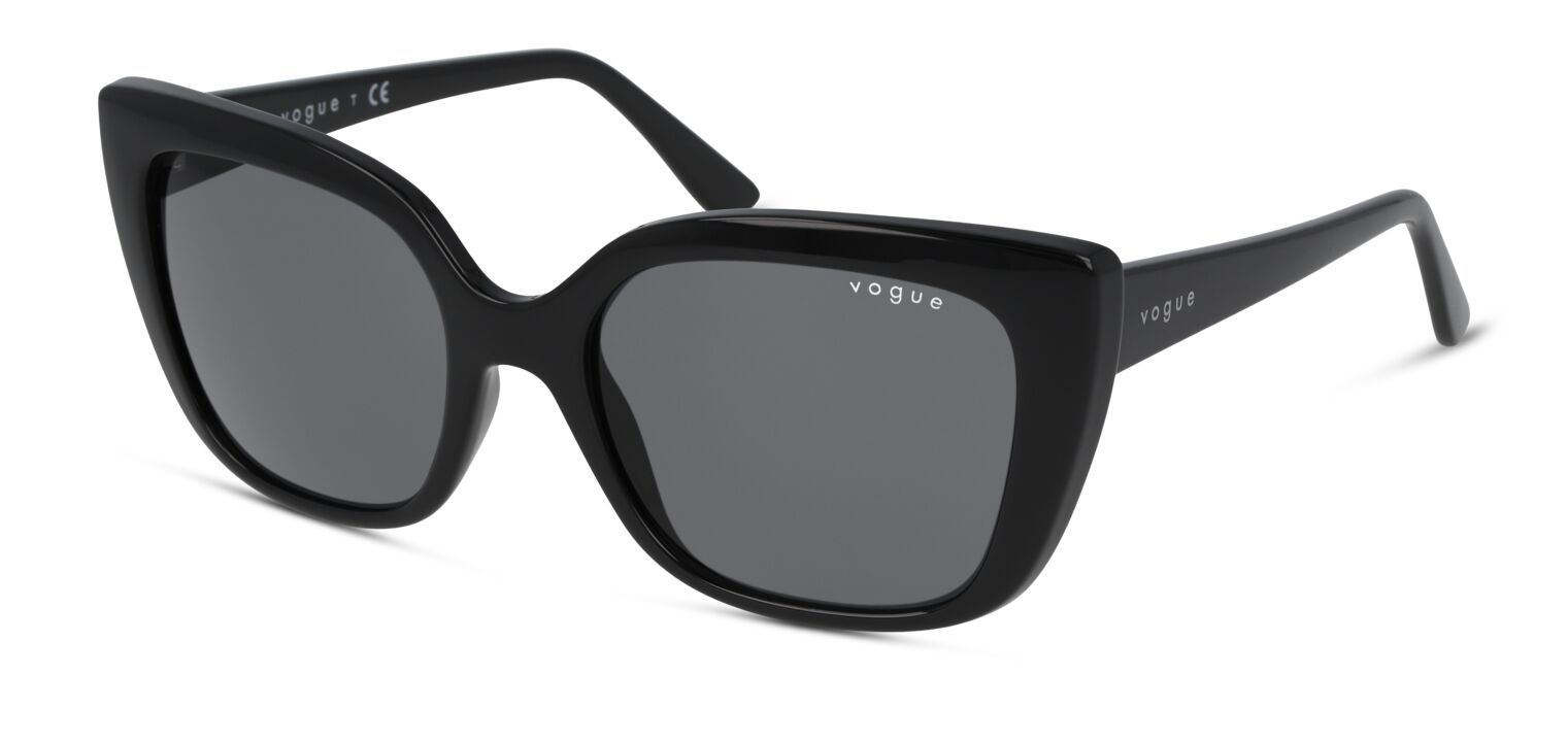 Vogue Rechteckig Sonnenbrillen 0VO5337S Schwarz für Damen