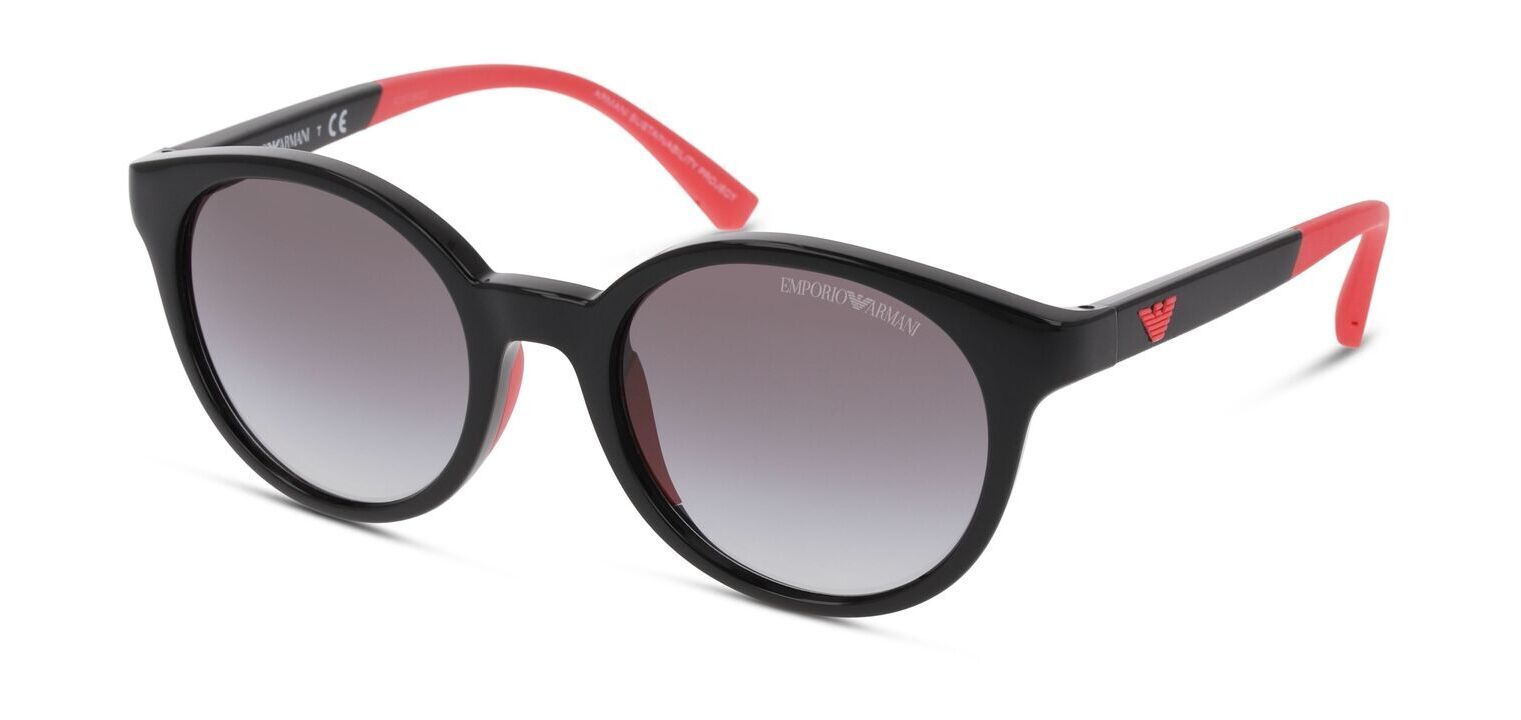 Emporio Armani Rund Sonnenbrillen 0EA4185 Schwarz für Kinder