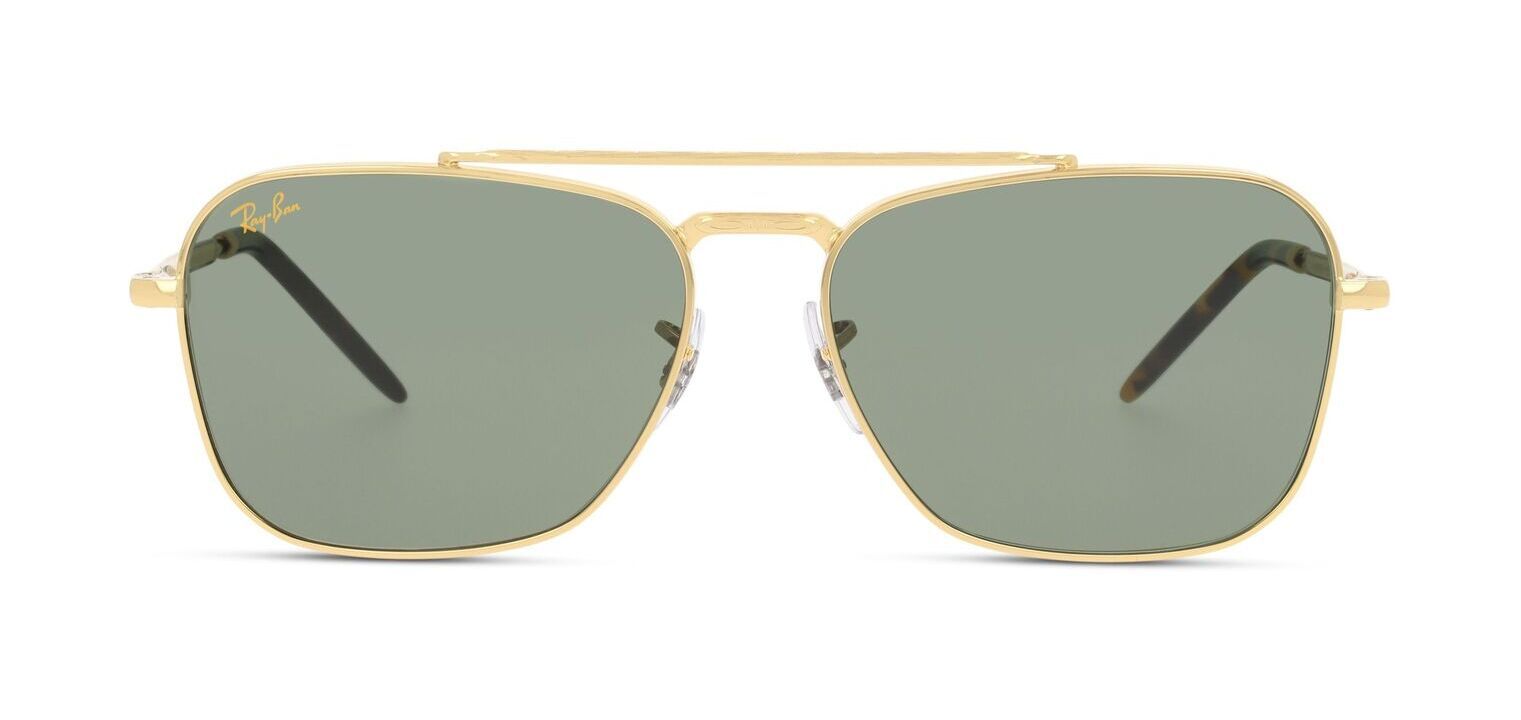 Ray-Ban Rechteckig Sonnenbrillen 0RB3636 Gold für Damen/Herren