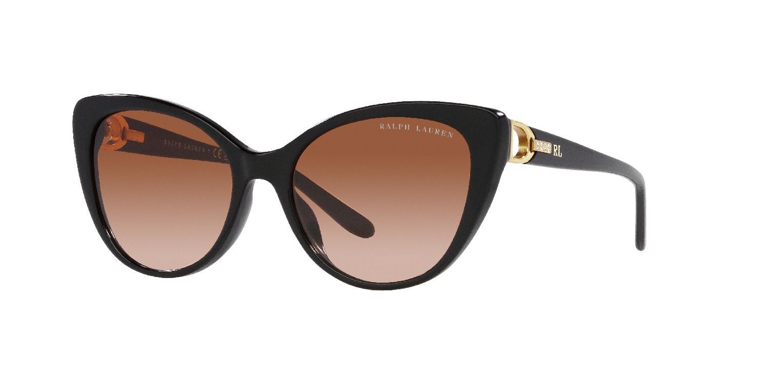 Ralph Lauren Schmetterling Sonnenbrillen 0RL8215BU Schwarz für Damen