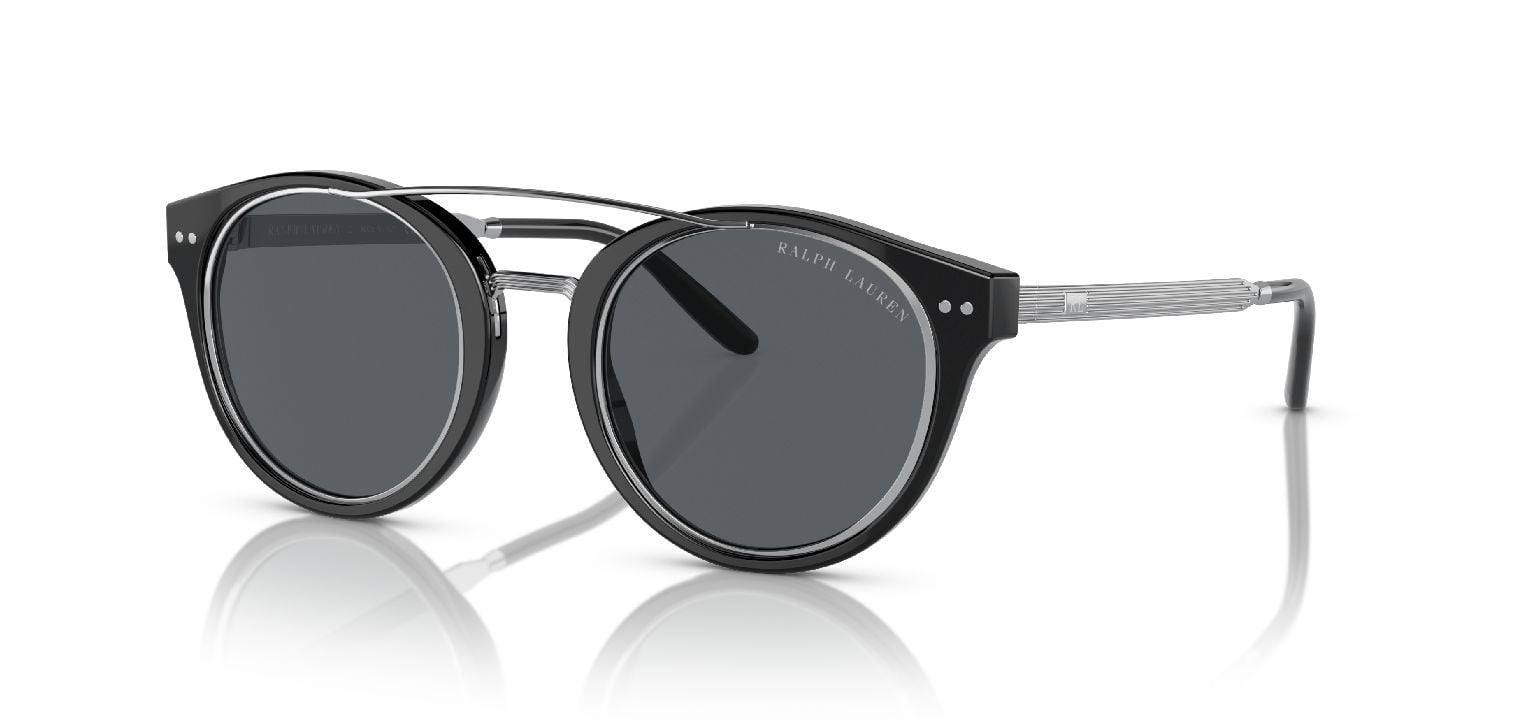 Ralph Lauren Rund Sonnenbrillen 0RL8210 Schwarz für Herren