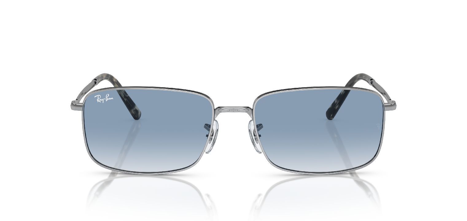 Lunettes de soleil Ray-Ban Rectangle 0RB3717 Argenté pour Homme-Femme