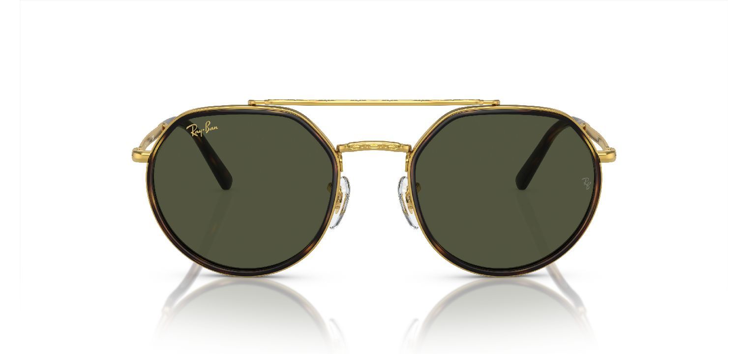 Ray-Ban Rund Sonnenbrillen 0RB3765 Gold für Damen/Herren
