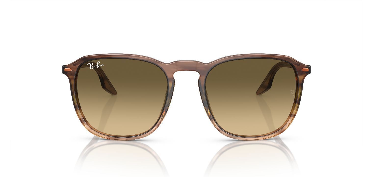 Ray-Ban Quadratisch Sonnenbrillen 0RB2203 Braun für Damen/Herren