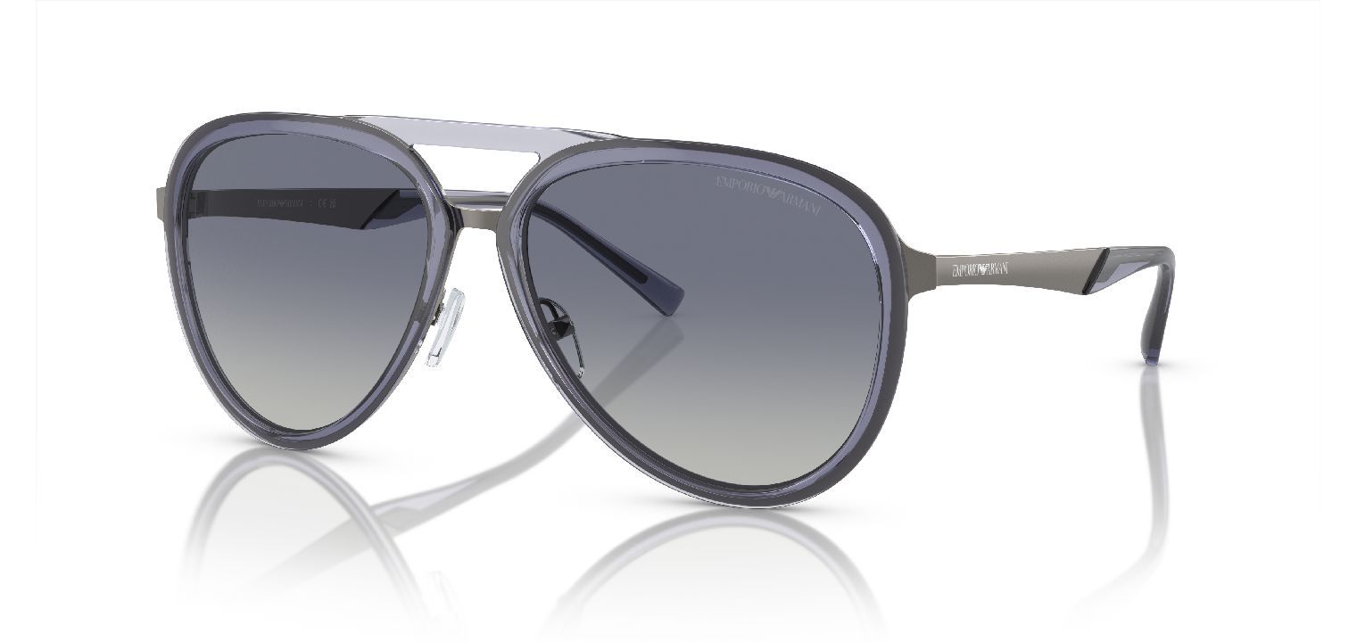 Emporio Armani Aviator Sonnenbrillen 0EA2145 Blau für Herren