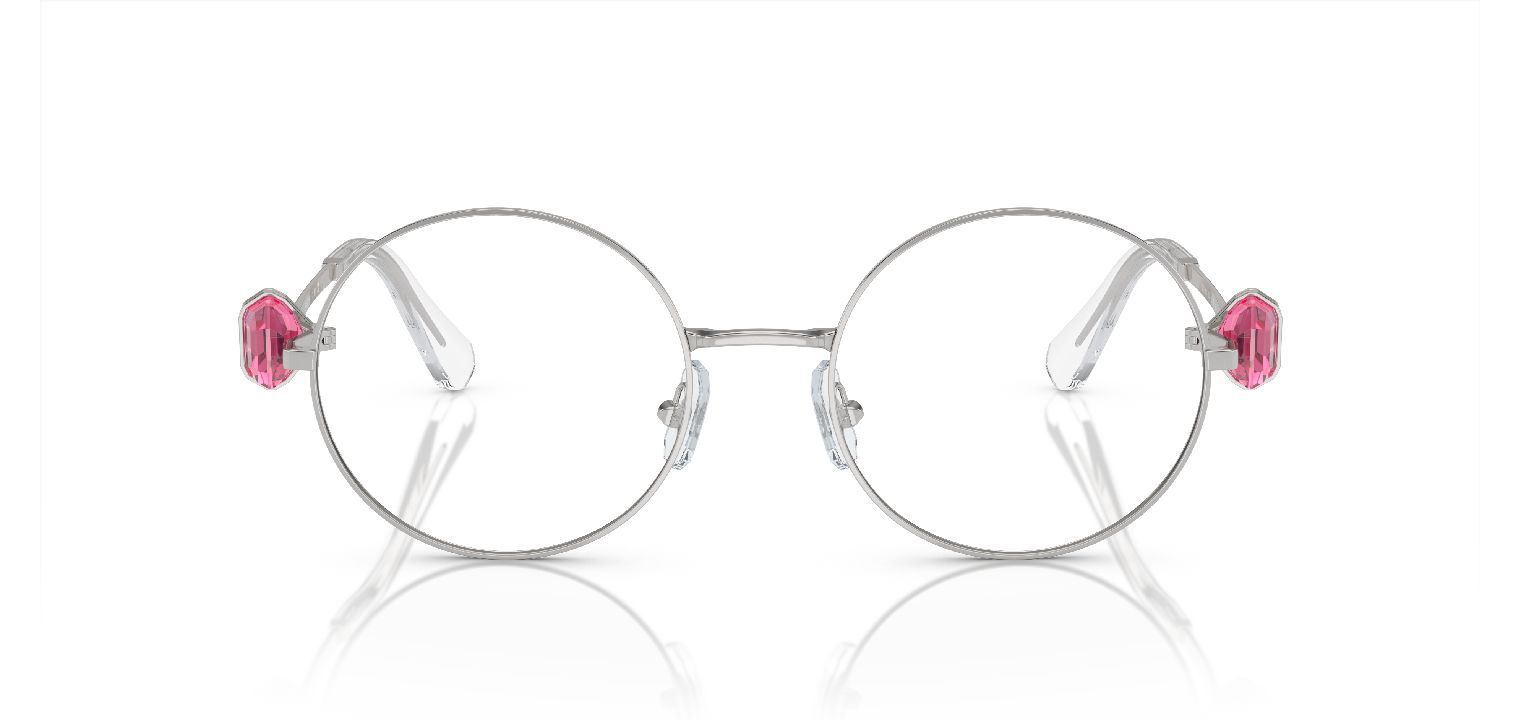 Swarovski Rund Brillen 0SK1001 Sillber für Damen