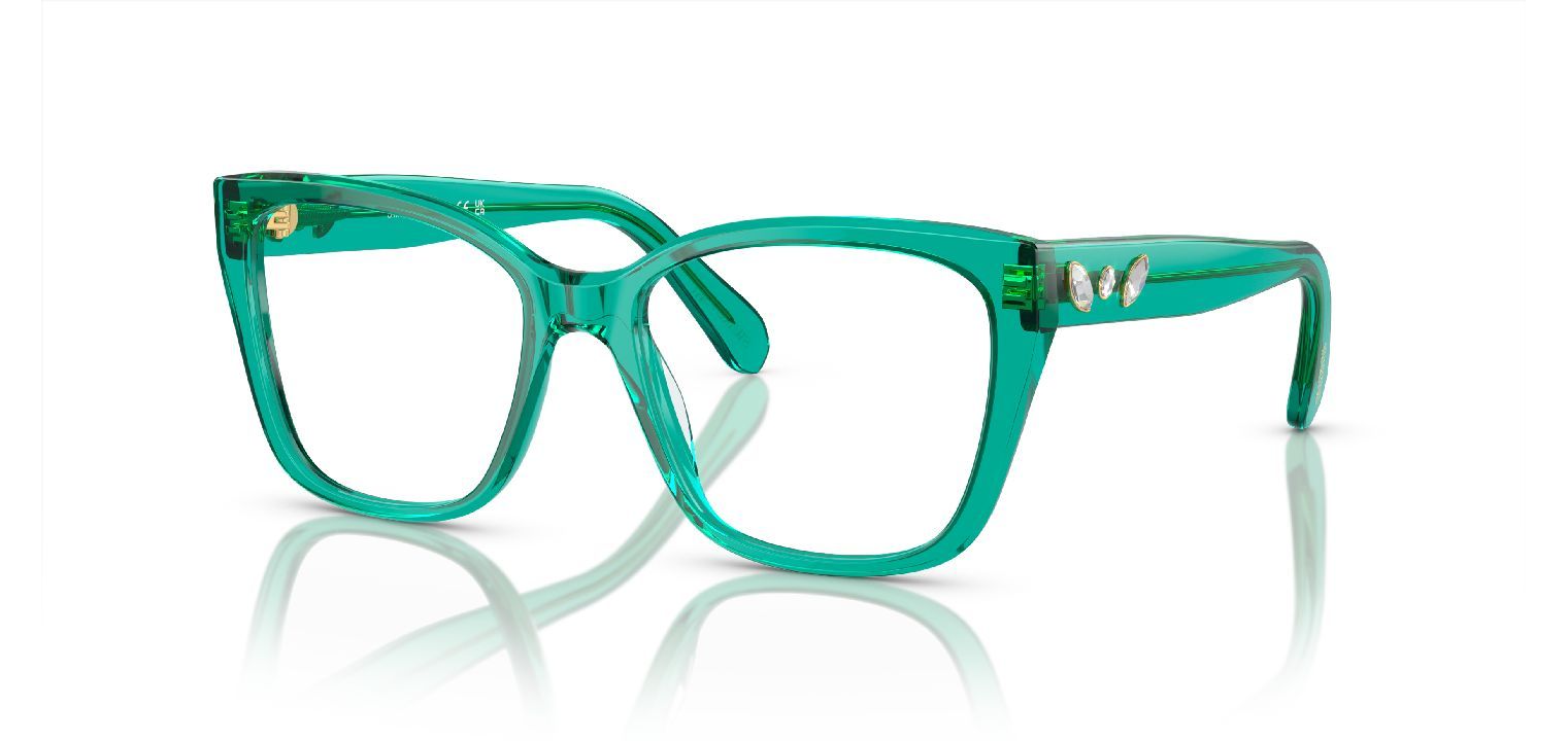 Swarovski Quadratisch Brillen 0SK2008 Grün für Damen