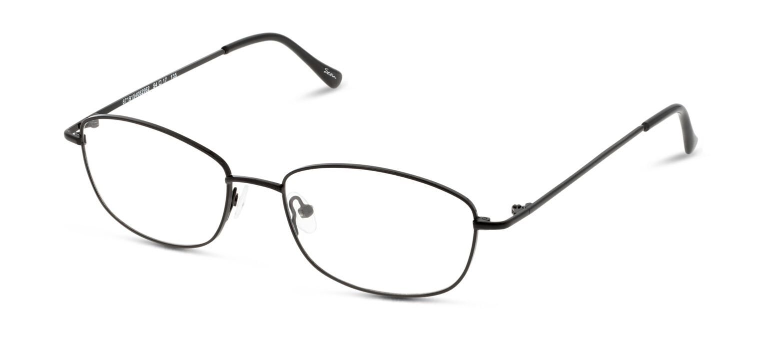 Seen Oval Brillen SNDF03 Schwarz für Damen