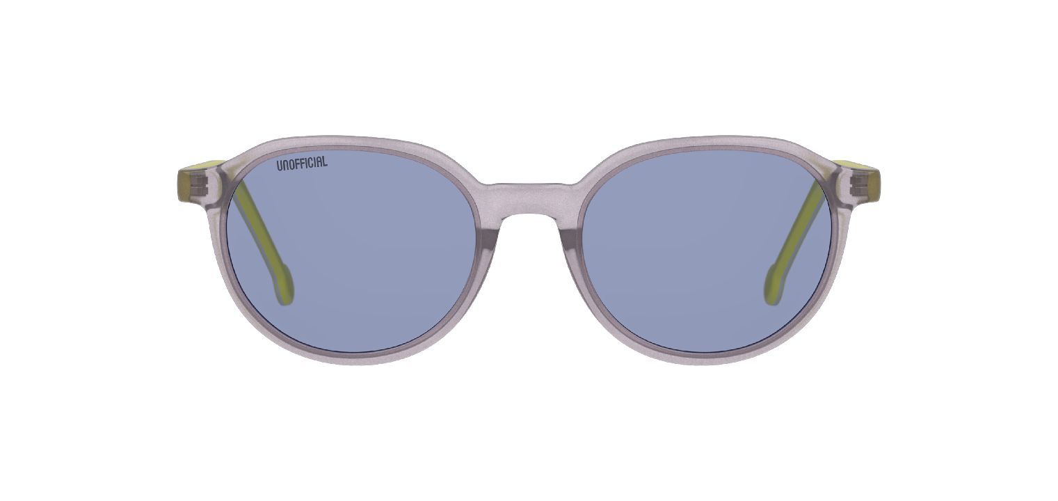 Unofficial Rund Sonnenbrillen UNSK0039 Grau für Kinder
