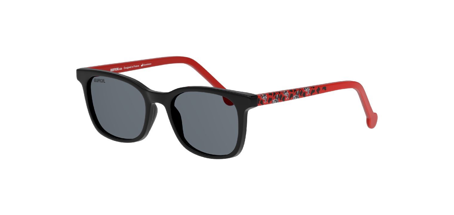 Unofficial Quadratisch Sonnenbrillen UNSK0040 Schwarz für Kinder