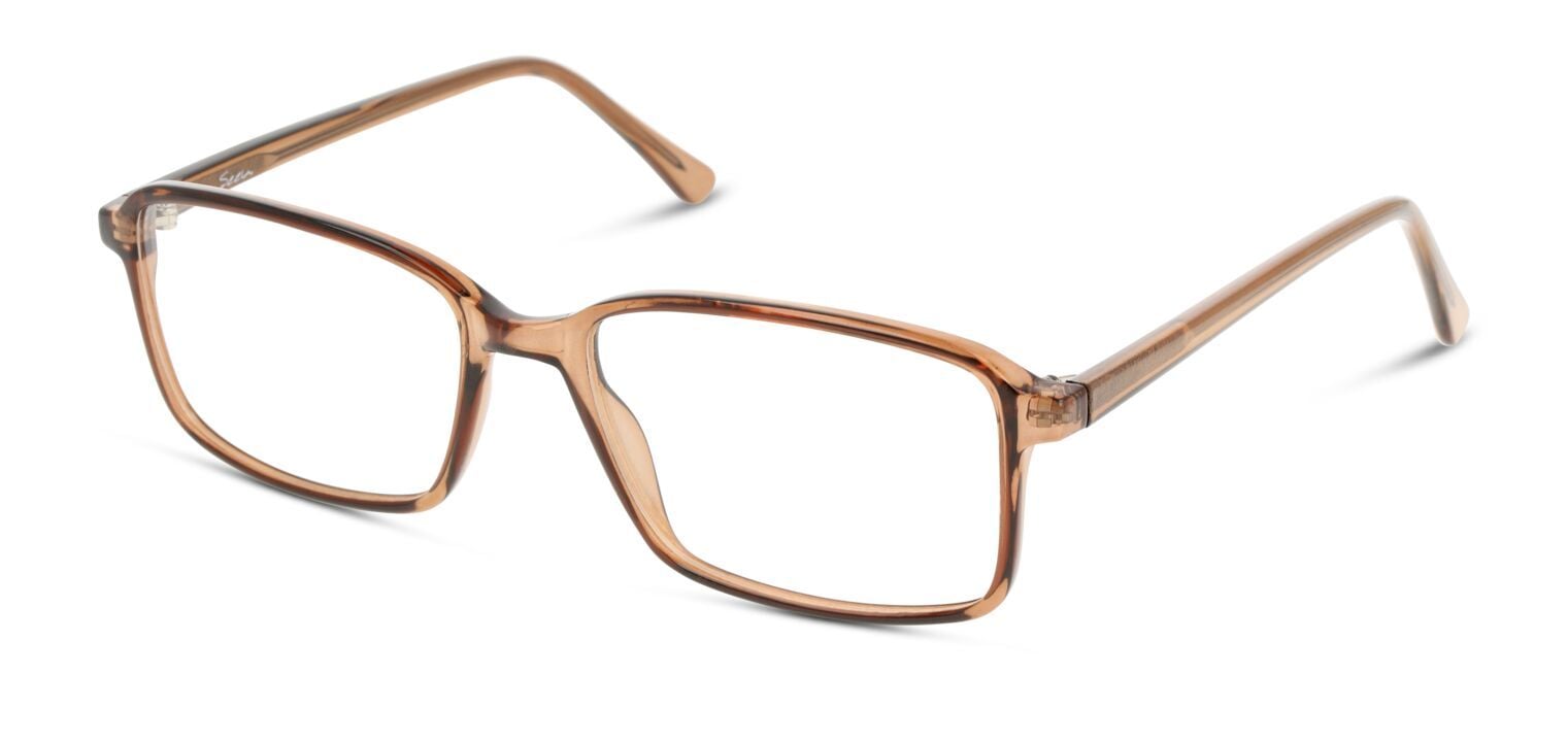 Seen Rechteckig Brillen SNCM12 Braun für Herren