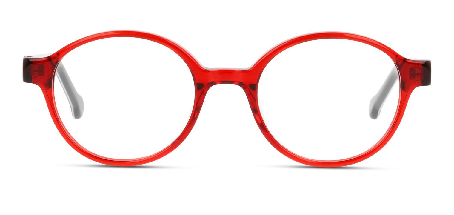 Unofficial Rund Brillen UNOK0022 Rot für Kinder