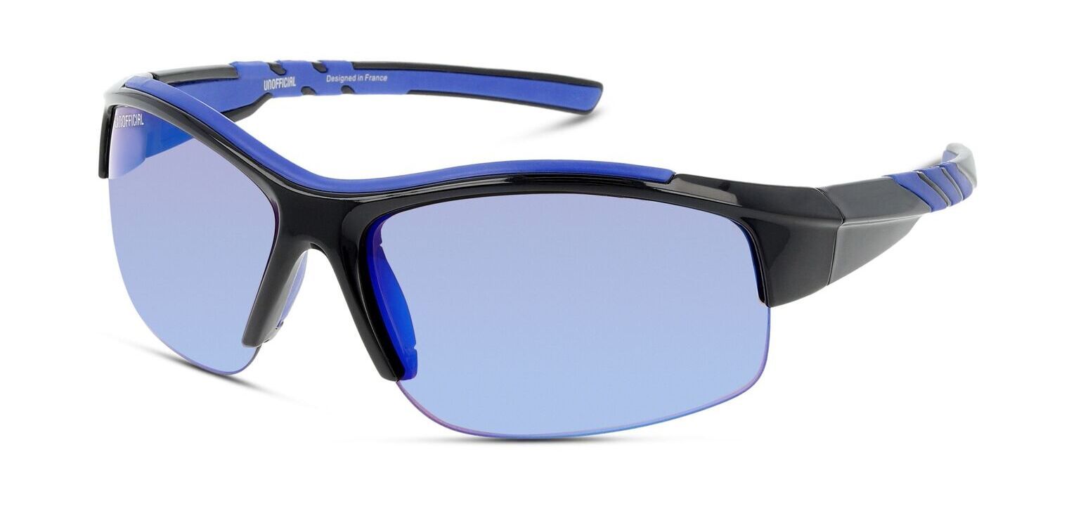 Unofficial Rechteckig Sonnenbrillen UNSM0034 Schwarz für Herren