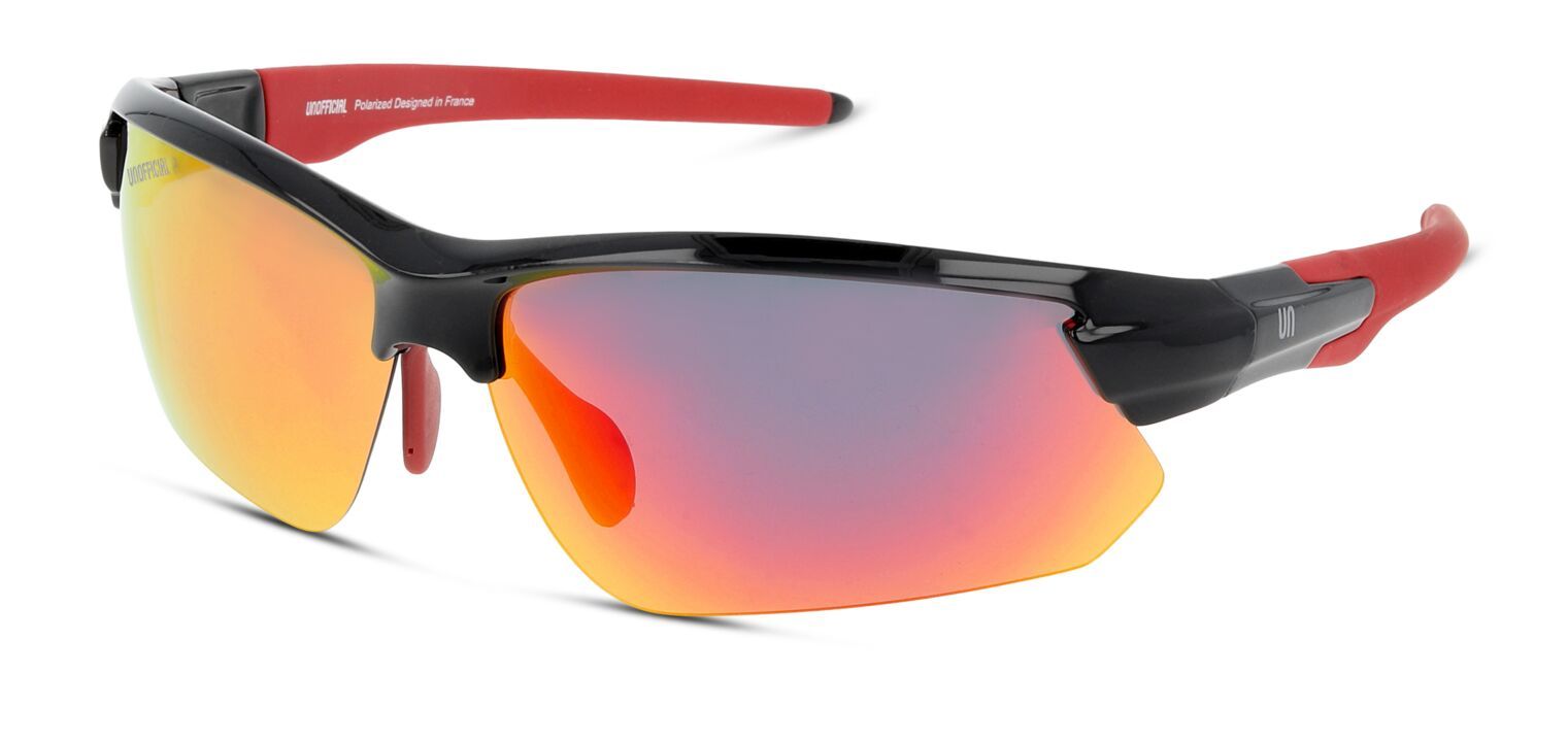 Unofficial Rechteckig Sonnenbrillen UNSM0059P Schwarz für Herren