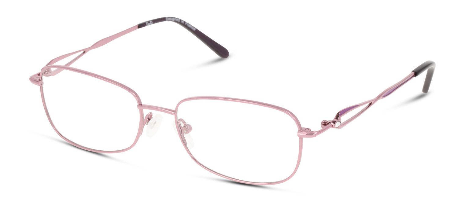 DbyD Rechteckig Brillen DBOF9004 Rosa für Damen