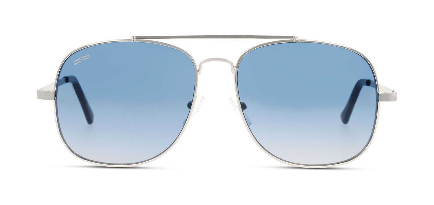 Lunettes de soleil Unofficial Rectangle UNSM0018 Argenté pour Homme