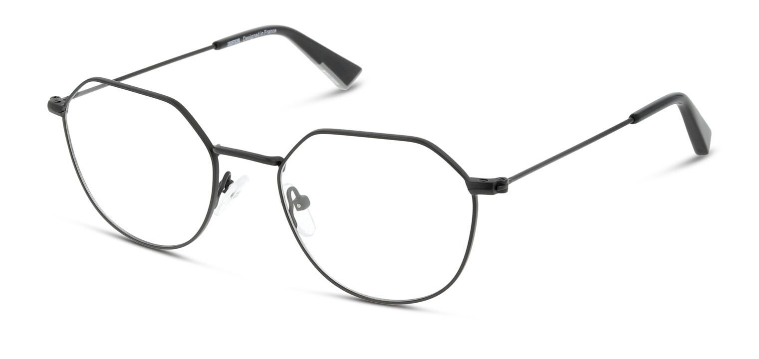Unofficial Oval Brillen UNOM0124 Schwarz für Herren