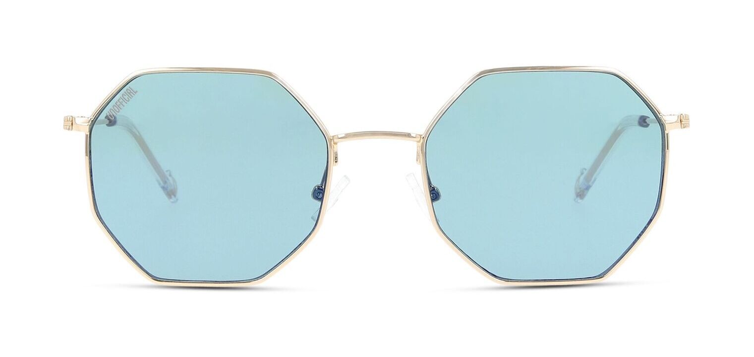 Unofficial Rechteckig Sonnenbrillen UNSF0084 Gold für Damen