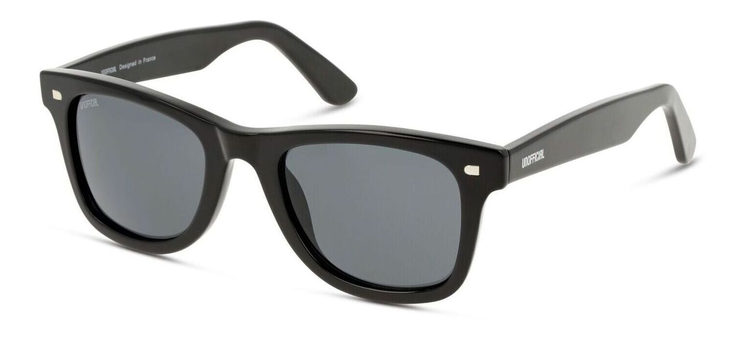 Lunettes de soleil Unofficial Rectangle UNSU0055 Noir pour Homme-Femme