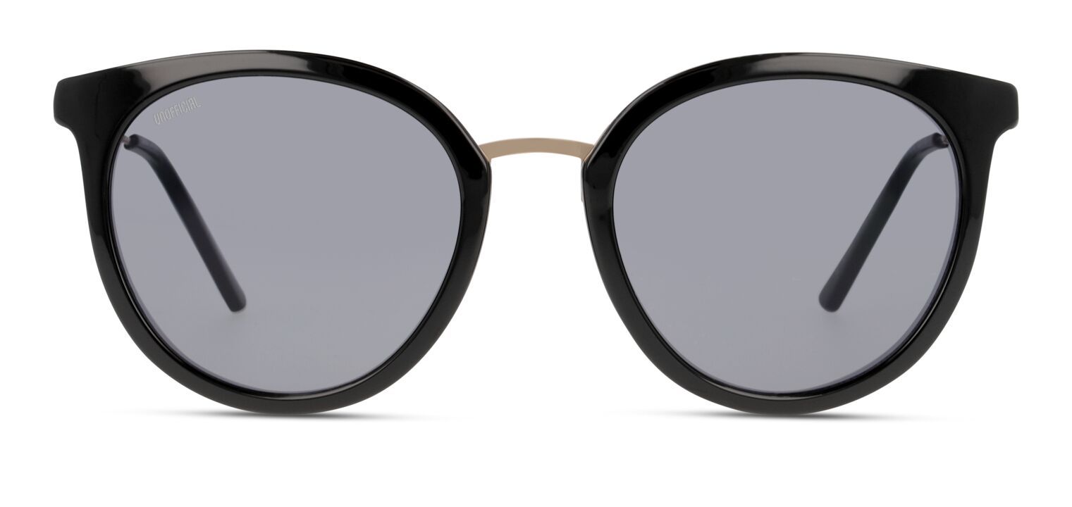 Unofficial Rund Sonnenbrillen UNSF0130 Schwarz für Damen
