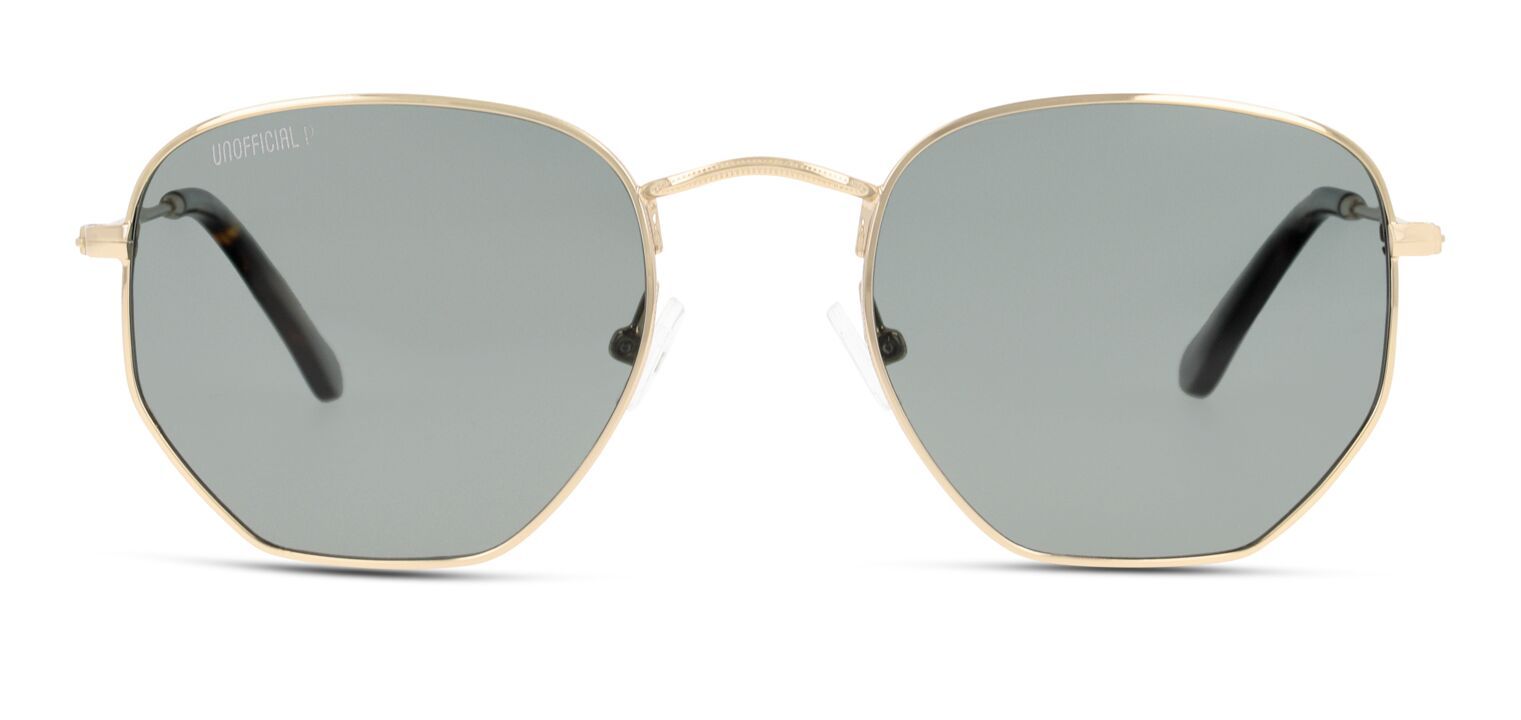 Unofficial Rund Sonnenbrillen UNSU0051P Gold für Damen/Herren