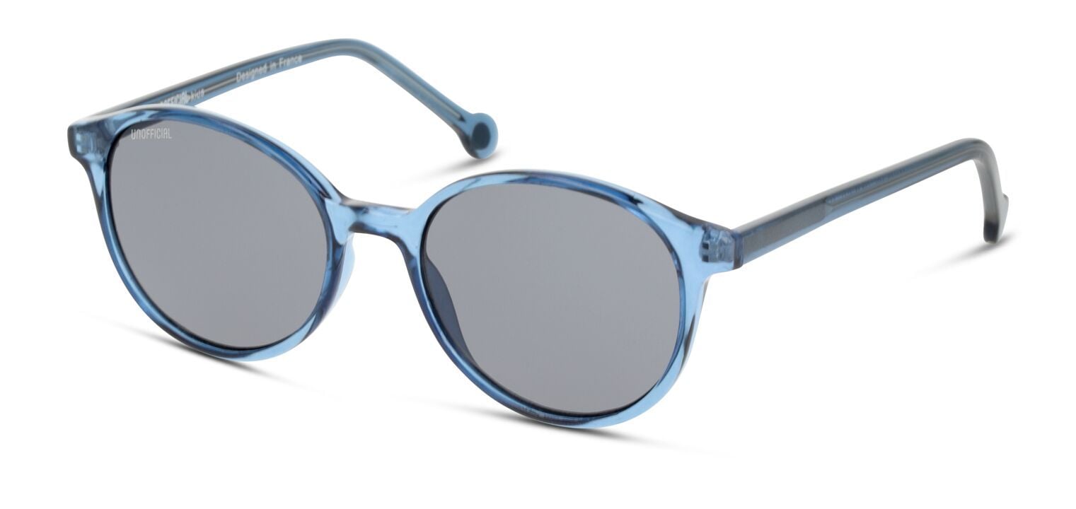 Unofficial Rund Sonnenbrillen UNSK0021 Blau für Kinder