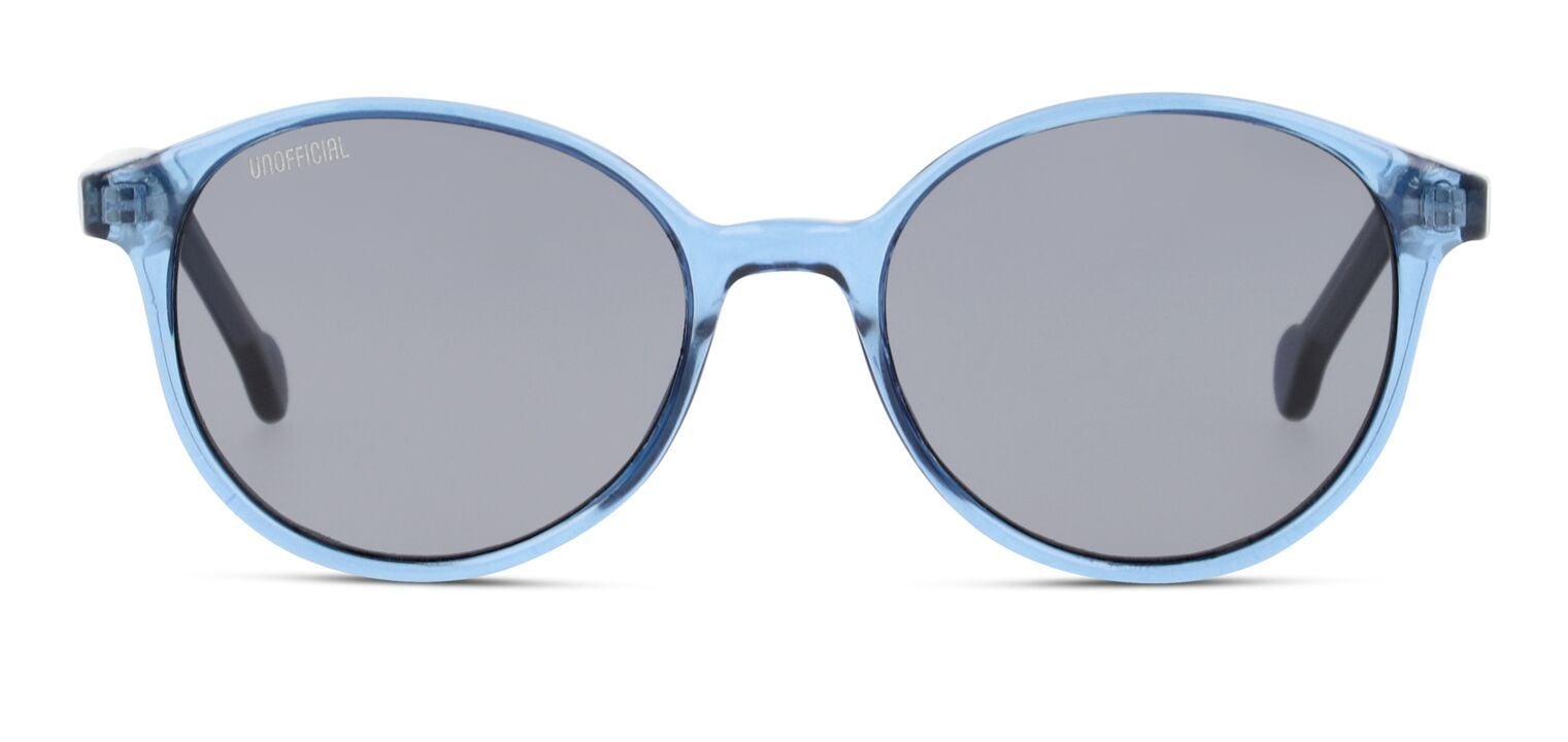Unofficial Rund Sonnenbrillen UNSK0021 Blau für Kinder