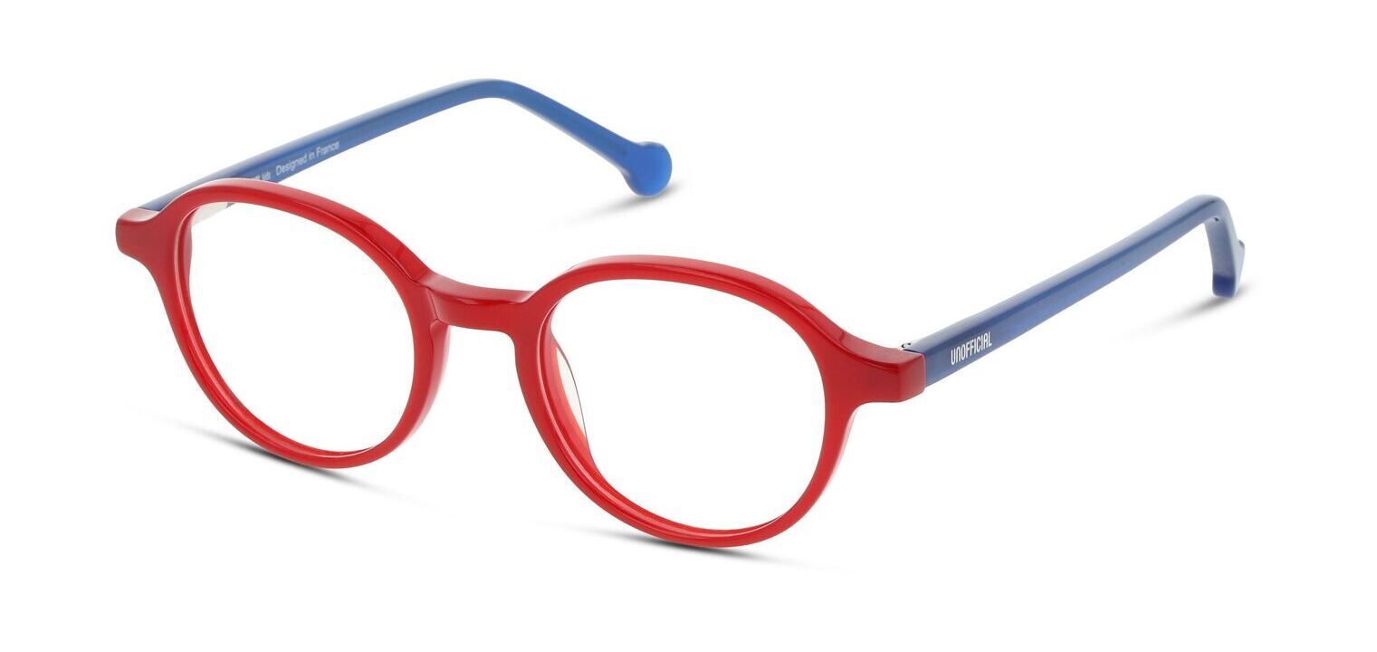 Lunettes de vue Unofficial Ronde UNOK0056 Rouge pour Enfant