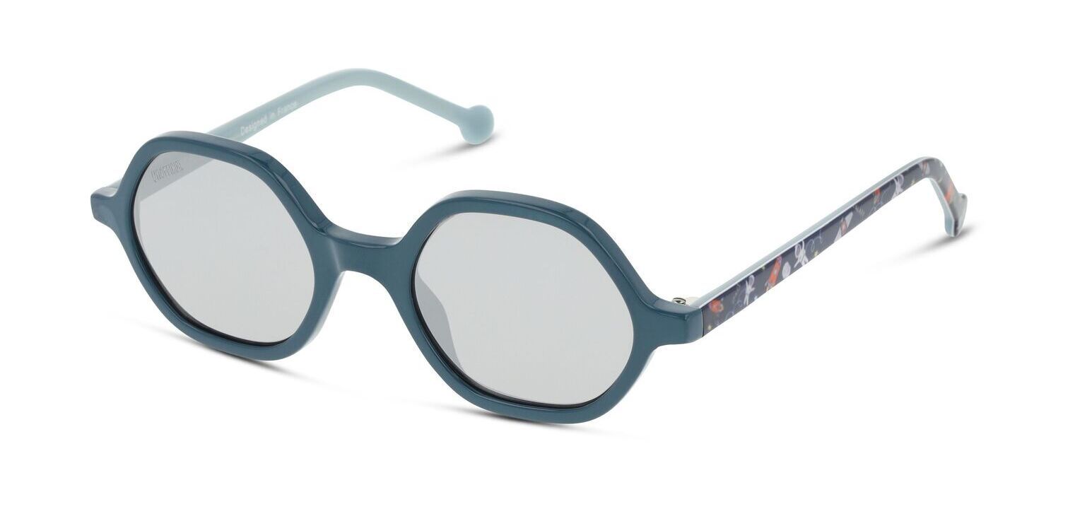 Unofficial Rund Sonnenbrillen UNSK0024 Blau für Kinder