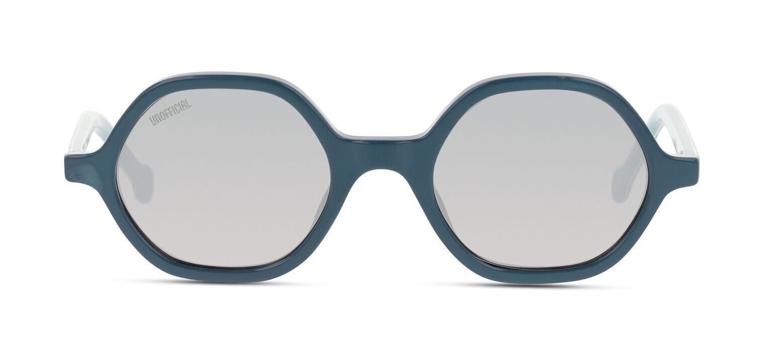 Unofficial Rund Sonnenbrillen UNSK0024 Blau für Kinder