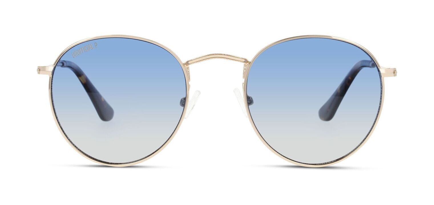 Unofficial Rund Sonnenbrillen UNSU0050P Gold für Damen/Herren