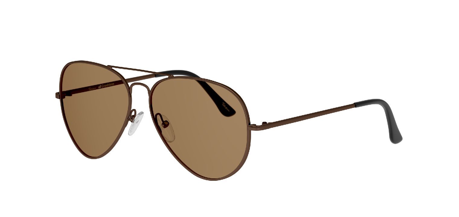 Lunettes de soleil Seen Aviator SNSU0014 Marron pour Homme-Femme
