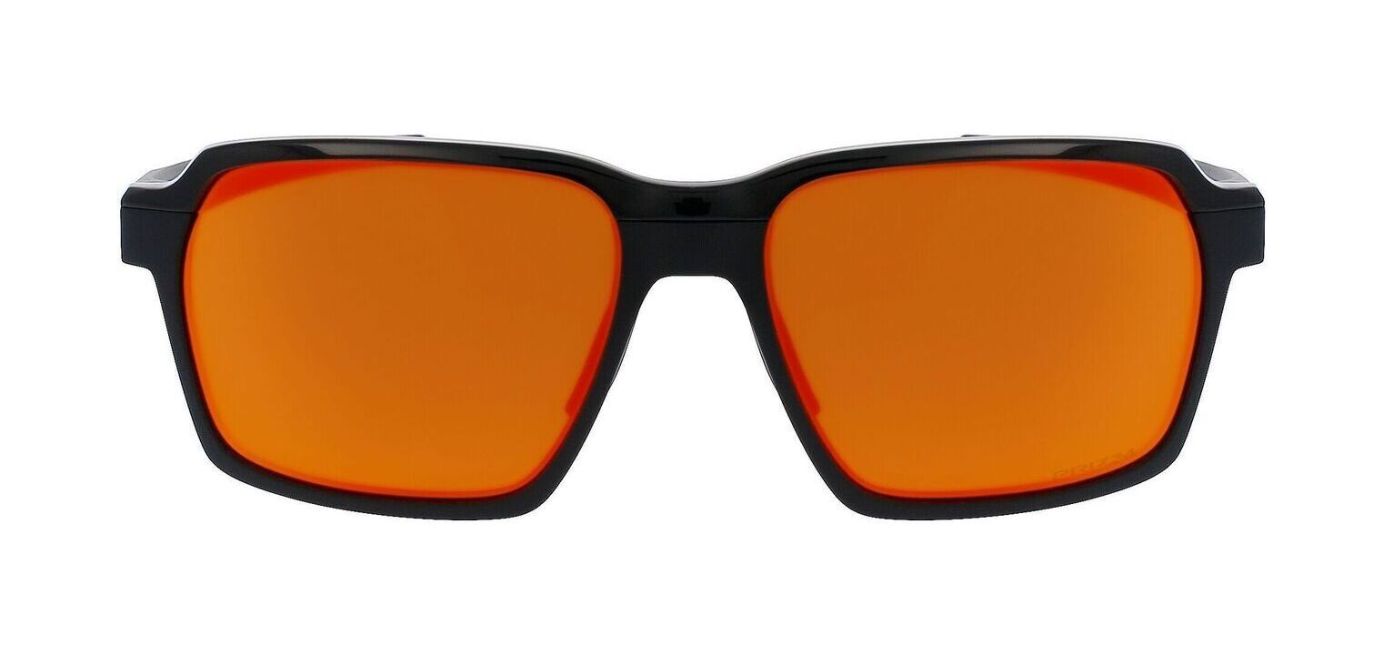 Oakley Rechteckig Sonnenbrillen 0OO4143 Mattschwarz für Herren