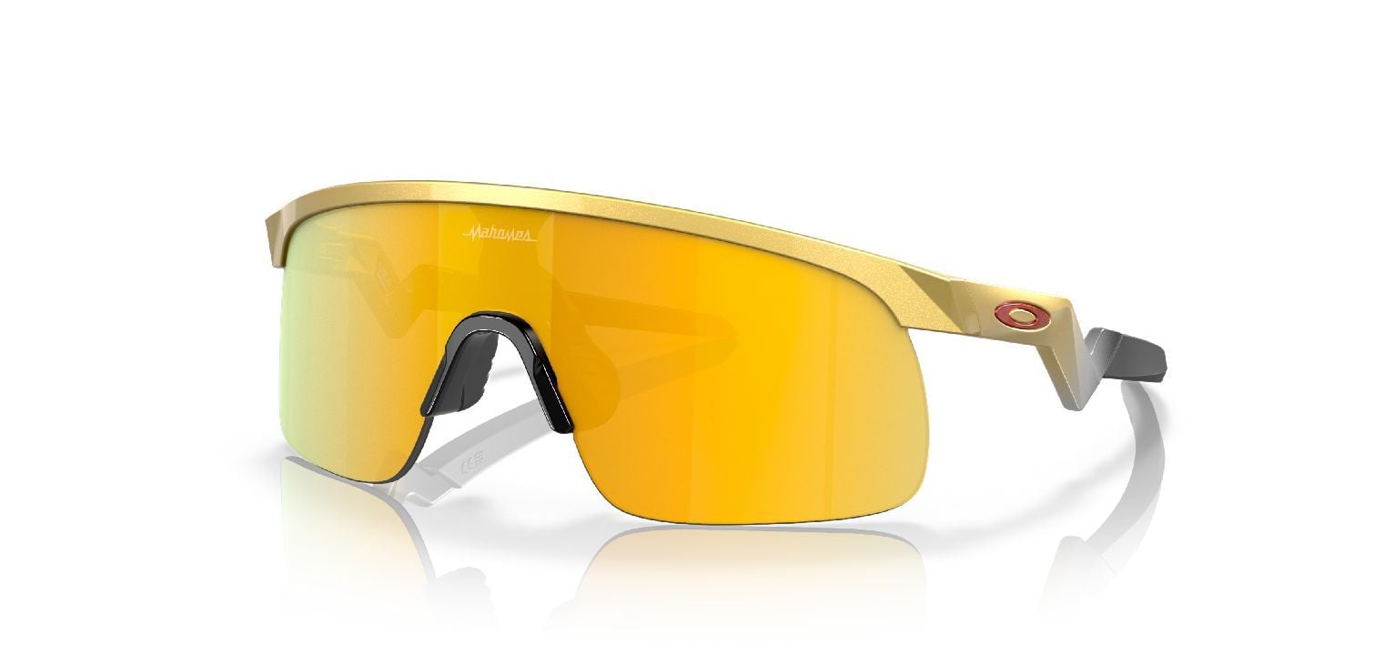 Oakley Rechteckig Sonnenbrillen 0OJ9010 Gold für Kinder