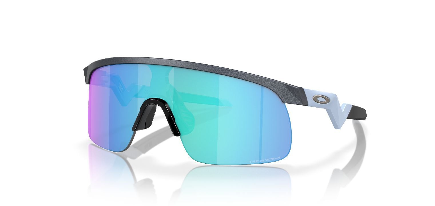 Oakley Rechteckig Sonnenbrillen 0OJ9010 Blau für Kinder