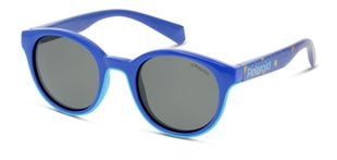 Polaroid Kids Rund Sonnenbrillen PLD 8036/S Blau für Kinder