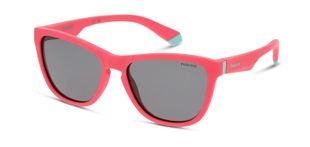 Polaroid Kids Rechteckig Sonnenbrillen PLD 8056/S Rosa für Kinder