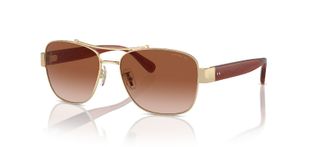 Coach Aviator Sonnenbrillen 0HC7161 Gold für Damen