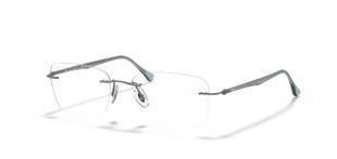 Ray-Ban Rechteckig Brillen 0RX8725 Grau für Damen/Herren