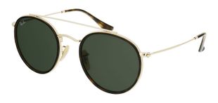 Ray-Ban Rund Sonnenbrillen 0RB3647N Gold für Damen/Herren