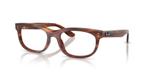 Ray-Ban Quadratisch Brillen 0RX5489 Havana für Damen/Herren